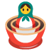 Google üzerinde Matruşka emojisi