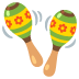 Maracas emoji on Google