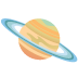 Emoji Pianeta con satellite su Google