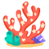 Coral emoji on Google