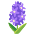 Hyacinth emoji on Google