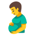 Pregnant Man emoji on Google