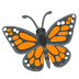 Monarch Butterfly emoji on Google