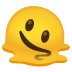 Schmelzendes Gesicht-Emoji auf Google