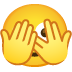 Face with Peeking Eye emoji on Google