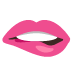 Google での 唇を咬んでいる口 絵文字
