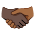 Emoji Stretta di mano: carnagione scura e carnagione abbastanza scura su Google