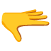 Emoji Mano con il palmo verso il basso su Google