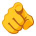 Emoji Indice verso l’osservatore su Google