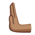Emoji Tangan menolak ke arah kiri: ton kulit sederhana pada Google