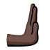 Rightwards Pushing Hand: Dark Skin Tone emoji on Google