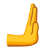 Nach rechts schiebende Hand-Emoji auf Google