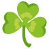 Shamrock emoji on Google