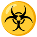 Biogefährdung-Emoji auf Google