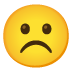 Emoji Faccina imbronciata su Google