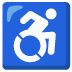 Emoji Kerusi roda pada Google