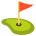 Golffahne-Emoji auf Google