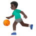 Emoji Lelaki melantun bola: ton kulit gelap pada Google