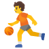 Person mit Ball-Emoji auf Google