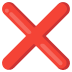 Kreuzzeichen-Emoji auf Google