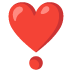 Heart Exclamation emoji on Google