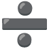 Divide emoji on Google