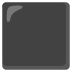 Black Large Square emoji on Google