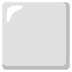 White Large Square emoji on Google