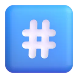 Keycap: # emoji on Microsoft
