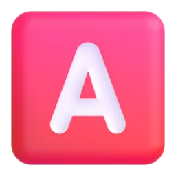 Microsoft での 血液型A型 絵文字
