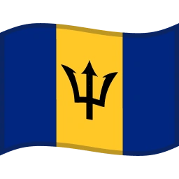Barbados Flag emoji on Microsoft