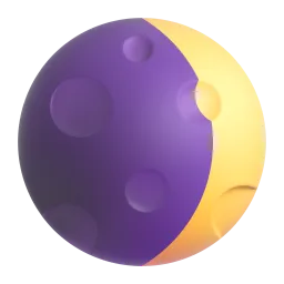 Waxing Crescent Moon emoji on Microsoft