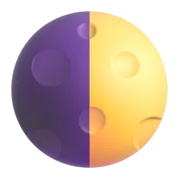 Zunehmender Halbmond-Emoji auf Microsoft