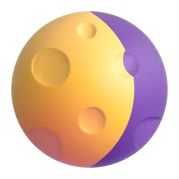 Waning Gibbous Moon emoji on Microsoft