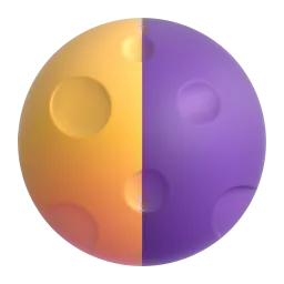 Last Quarter Moon emoji on Microsoft