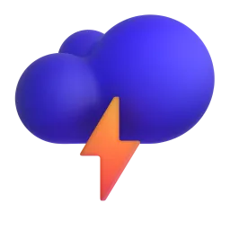 Emoji Awan petir di Microsoft