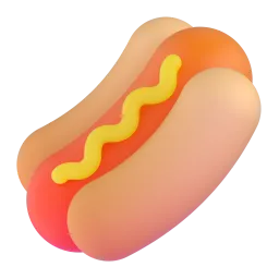 Hot Dog emoji on Microsoft