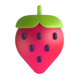 Strawberry emoji on Microsoft