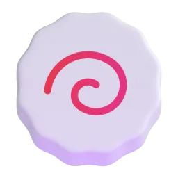 Fish Cake with Swirl emoji on Microsoft