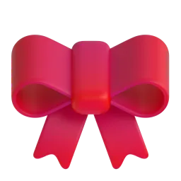 Pinke Schleife-Emoji auf Microsoft