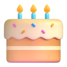 Birthday Cake emoji on Microsoft