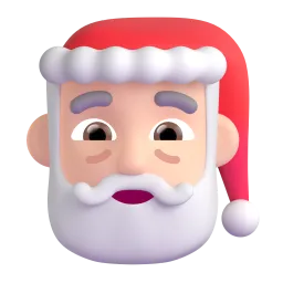 Santa Claus: Light Skin Tone emoji on Microsoft