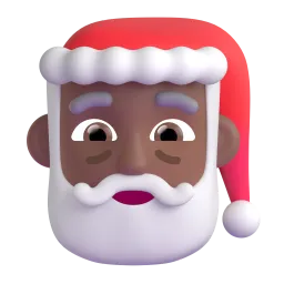 Emoji Babbo Natale: carnagione abbastanza scura su Microsoft