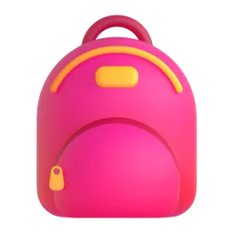 Backpack emoji on Microsoft