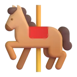Karussellpferd-Emoji auf Microsoft