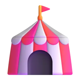 Circus Tent emoji on Microsoft