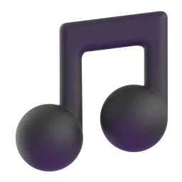Microsoft üzerinde Müzik notası emojisi