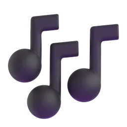 Microsoft での 複数の音符 絵文字