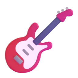 Guitar emoji on Microsoft