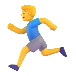 Emoji Lelaki berlari pada Microsoft